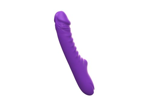 Enyalius Ribbed Silicone Vibrator Purple