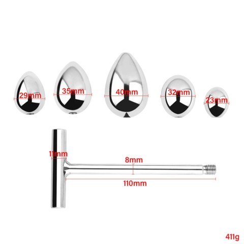 Jewellery - Metal Anal Plug - NO. 3