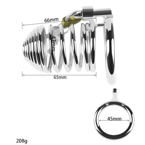 Metal Penis Cock Cage - Short