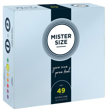 Mister Size 49 - prezerwatywy 49 mm, 36 szt.