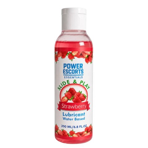 Power Escorts - DR07 - Strawberry Water-Based Lubricant 200ml - Slide & Play Personal Lube