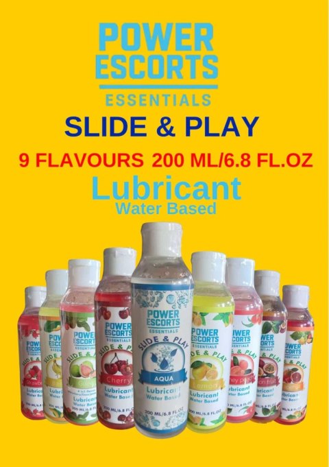 Power Escorts - DR07 - Strawberry Water-Based Lubricant 200ml - Slide & Play Personal Lube