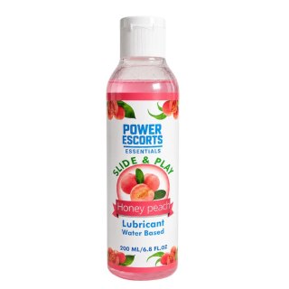 Power Escorts - DR11 - Honey Peach Water-Based Lubricant 200ml - Slide & Play Personal Lube