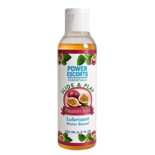 Power Escorts - DR13 - Passion Fruit Water-Based Lubricant 200ml - Slide & Play Personal Lube