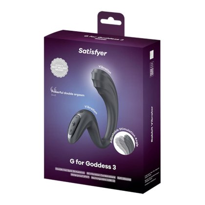 Satisfyer G for Goddess 3 - wibrator króliczek, grafitowy