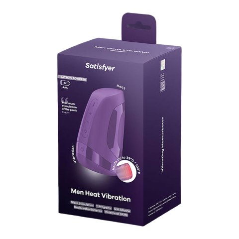 Men Heat Vibration - Battery Series - dark berry
