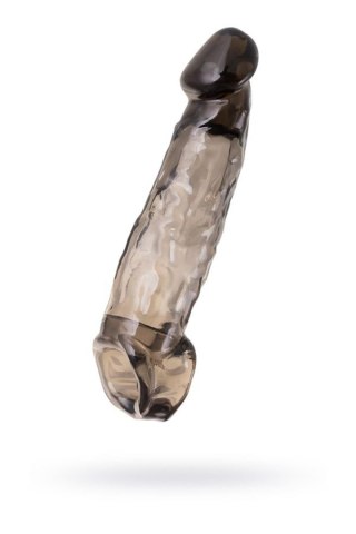 Sleeve ToyFa Xlover, to increase size, TPE, black,transparent , 19,5 cm