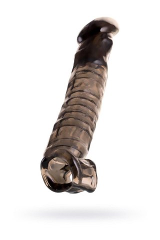 Sleeve ToyFa Xlover, to increase size, TPE, black,transparent , 22,5 cm