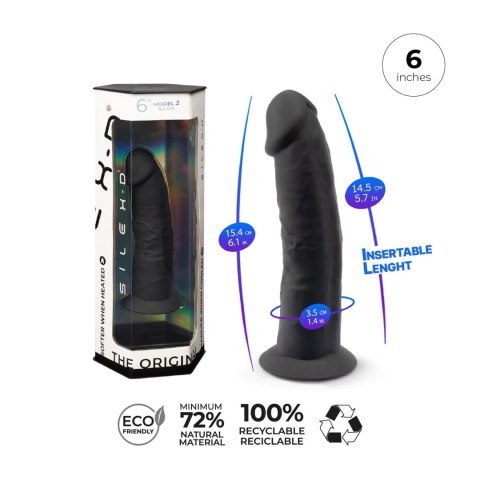 Dildo-S.D Model 2 ( 6'' )BLACK BOX Silexd