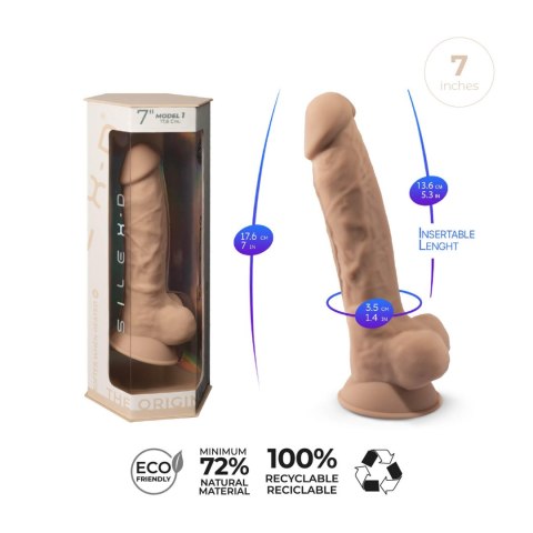 Dildo-SD.Model 1 ( 7"" ) Flesh Silexd