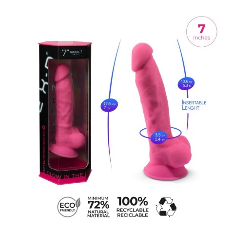 Model 1 7"" Pink Glow in the Dark Silexd