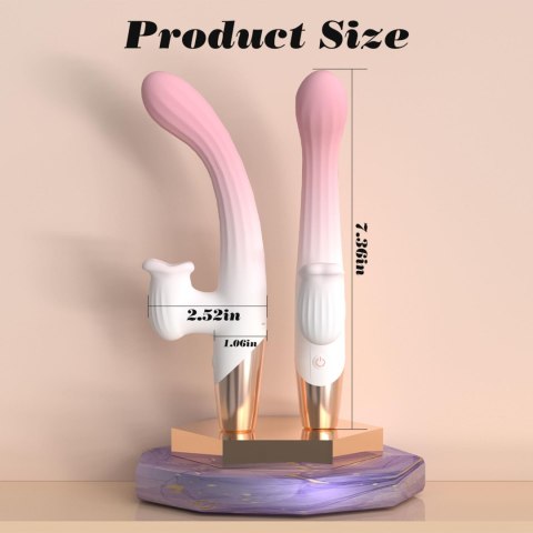 Dual Action Heating Vibe - króliczek z ruchem, ssaniem i grzaniem