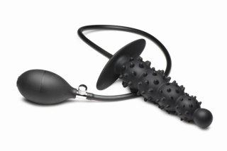 Master Series - Ribbed Inflatable Anal Plug