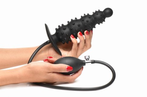 Master Series - Ribbed Inflatable Anal Plug
