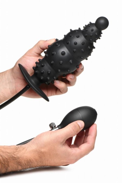 Master Series - Ribbed Inflatable Anal Plug