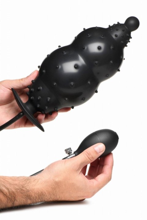 Master Series - Ribbed Inflatable Anal Plug