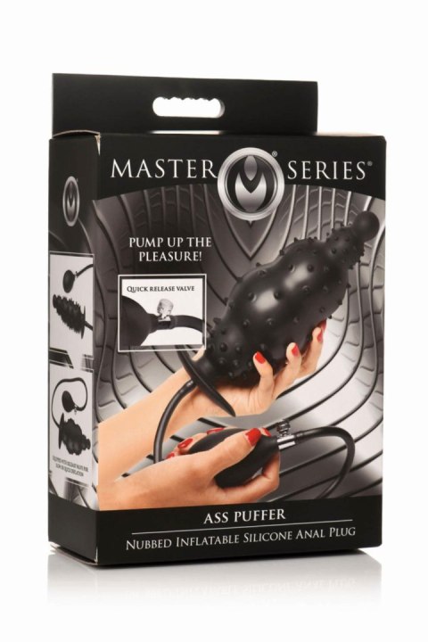 Master Series - Ribbed Inflatable Anal Plug