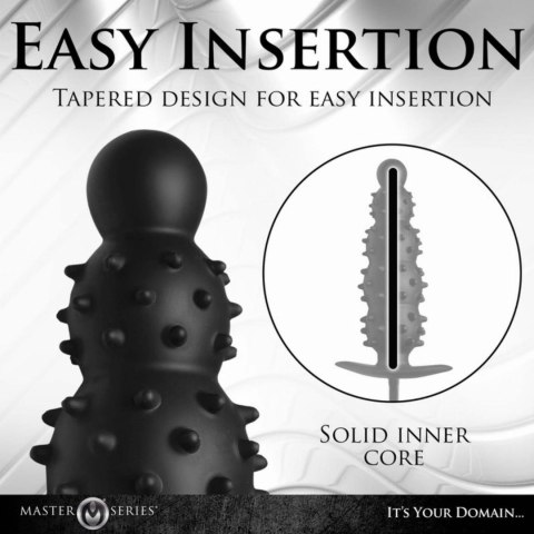 Master Series - Ribbed Inflatable Anal Plug