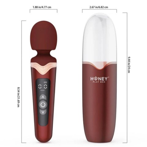HoneyPlayBox - Stormi Heating Wand Vibrator - Red