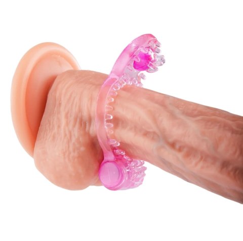 LoveSecret Sensual LS75 - Vibrating Cock Ring 03 - Textured Couples Ring - Pink