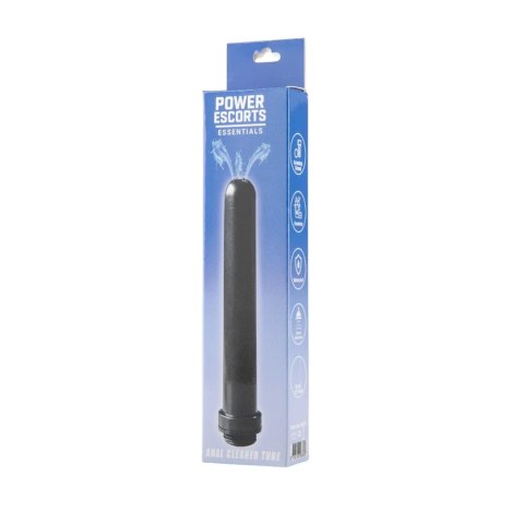 Power Escorts - BR277 - Anal Cleaner Tube Pro - Black, 15 cm / 5.9 Inch