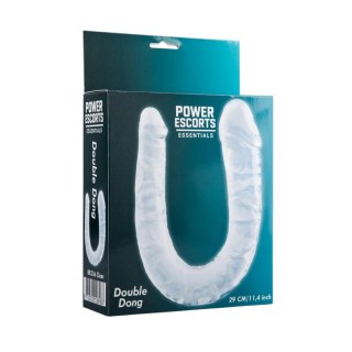 Power Escorts - BR336 Clear - Double Dong - 29 cm / 11.4 Inch - Realistic Double Dildo