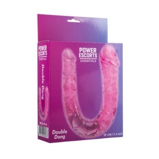 Power Escorts - BR336 Pink- Double Dong - 29 cm / 11.4 Inch - Realistic Double Dildo