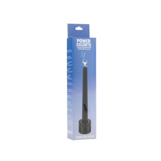 Power Escorts - BR342 - Travel Anal Cleaner Douche Tube - Black, 15 cm / 5.9 Inch