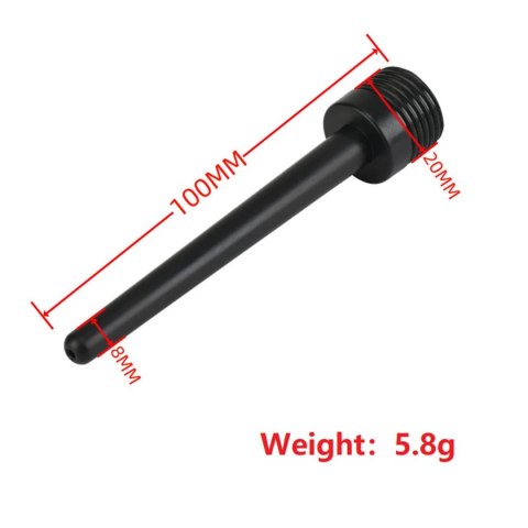 Power Escorts - BR342 - Travel Anal Cleaner Douche Tube - Black, 15 cm / 5.9 Inch