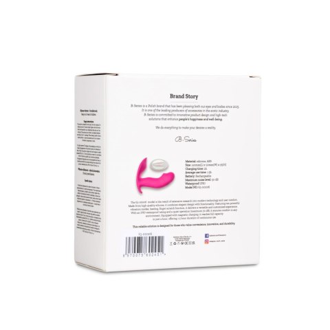 Stymulator-Silicone Panty Vibrator and Pulsator USB 10 Function / Heating B - Series Fox