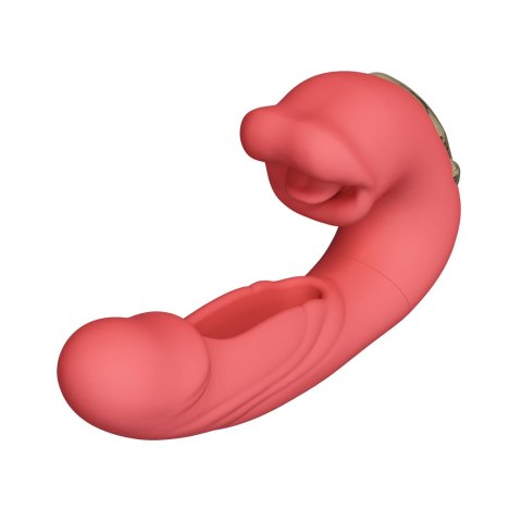 A Red Lip - stymulator w kształcie ust z wibracjami, czerwony