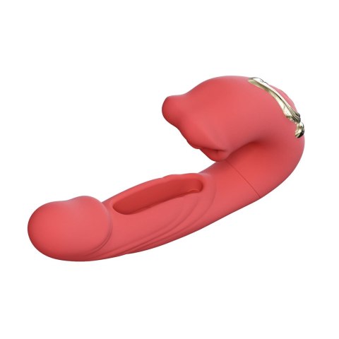 A Red Lip - stymulator w kształcie ust z wibracjami, czerwony