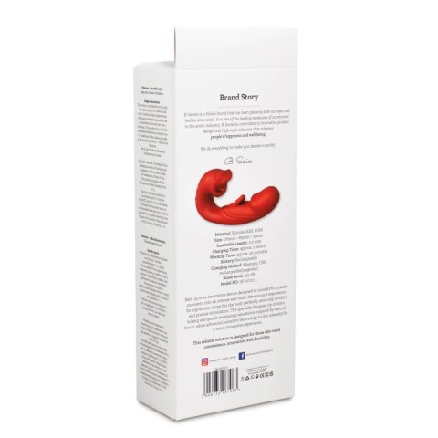 A Red Lip - stymulator w kształcie ust z wibracjami, czerwony