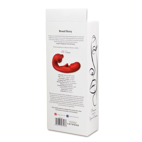 A Red Lip - stymulator w kształcie ust z wibracjami, czerwony