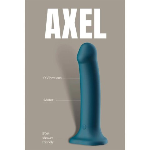 Bold Axel - wibrator punktu G z przyssawką i pilotem, 20 cm
