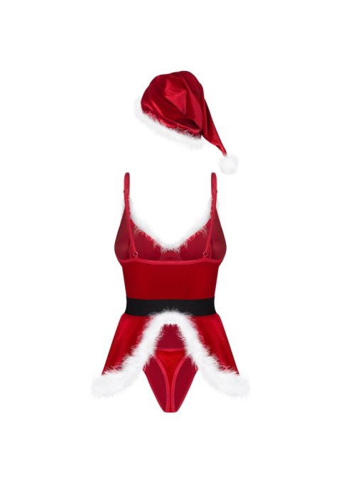 Obsessive Hot Santa - 3-częściowy kostium Mikołajki, L/XL