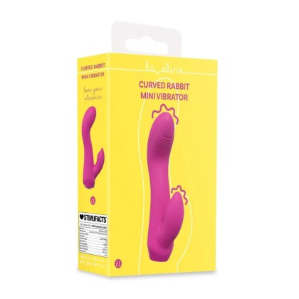Shots Mini Curved Rabbit - mały króliczek do punktu G, różowy