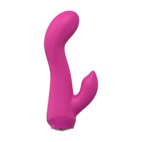 Shots Mini Curved Rabbit - mały króliczek do punktu G, różowy