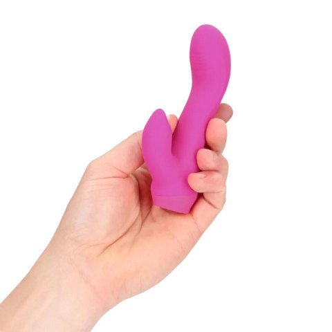 Shots Mini Curved Rabbit - mały króliczek do punktu G, różowy
