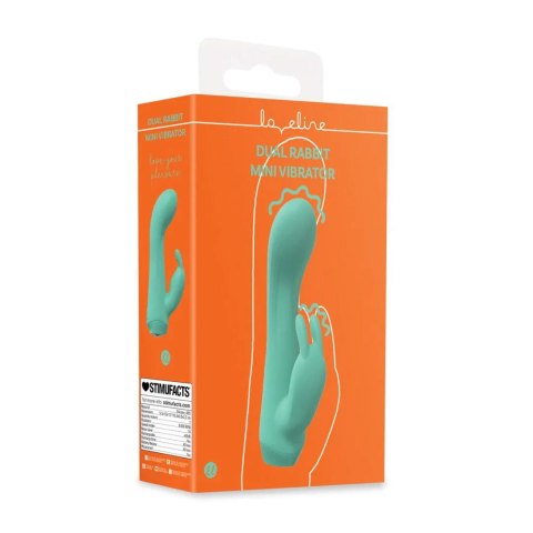 Shots Mini Dual Rabbit - mały króliczek z dwoma silnikami, zielony
