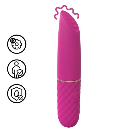 Shots Mini Lipstick - mały wibrator w kształcie szminki, różowy