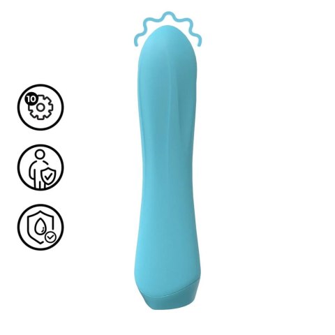 Shots Mini Vibrator - mały wibrator klasyczny, niebieski