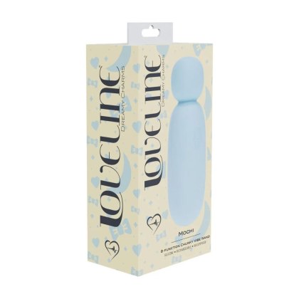 Loveline Mochi - mini wand z 8 trybami wibracji, niebieski