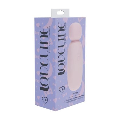 Loveline Mochi - mini wand z 8 trybami wibracji, różowy