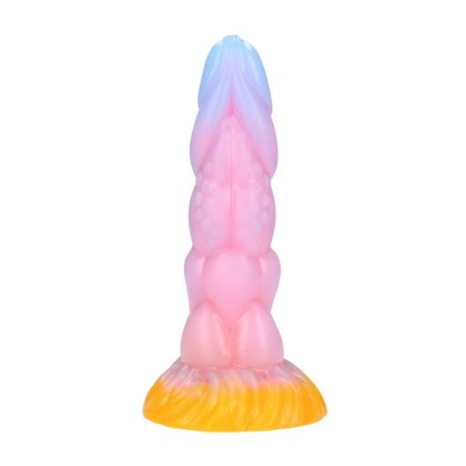 Fiction Cock Rainbow Canine - tęczowy korek analny, 17,5 cm