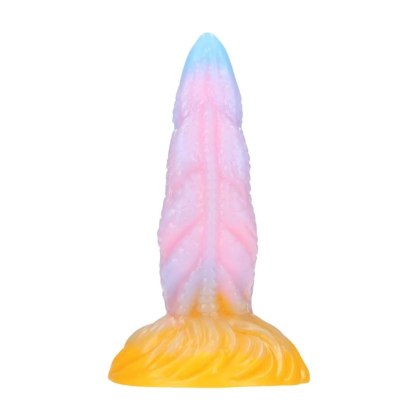 Fiction Cock Rainbow Stallion - tęczowy korek analny, 14 cm