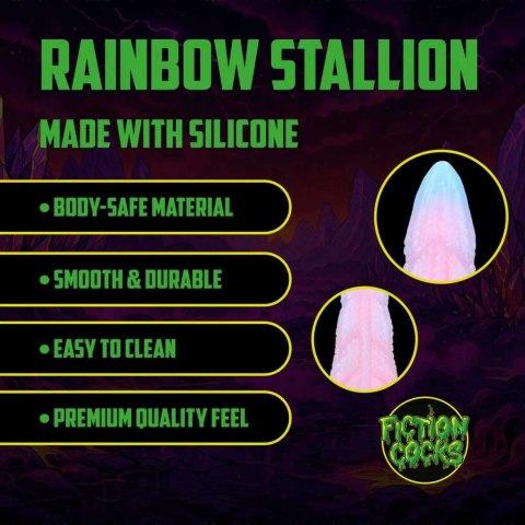 Rainbow Stallion - Silicone Butt Plug - Rainbow