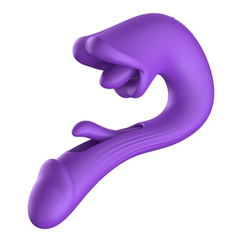 Tongue Flap Dual Vibe - wibrator punktu G z języczkiem do łechtaczki