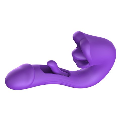 Tongue Flap Dual Vibe - wibrator punktu G z języczkiem do łechtaczki