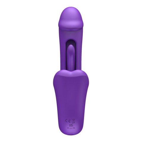 Tongue Flap Dual Vibe - wibrator punktu G z języczkiem do łechtaczki